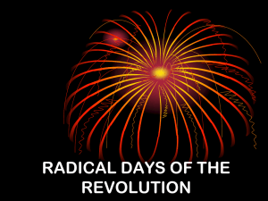 Radical Days of the French Revolution Presentation