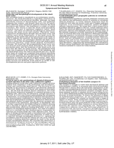 e1 SICB 2011  Annual  Meeting Abstracts