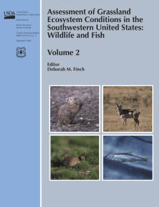 Assessment of Grassland Ecosystem Conditions in the Southwestern United States: Wildlife and Fish