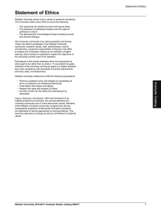 Statement of Ethics