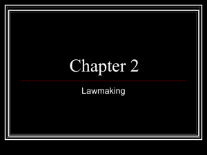 Chapter 2 Lawmaking