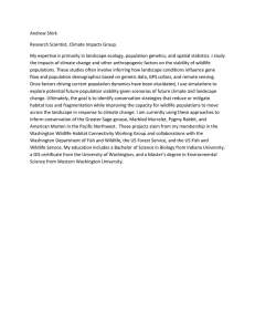 Andrew Shirk: Climate Impacts, Wildlife Conservation