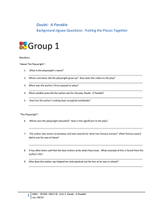 Group 1 Doubt:  A Parable