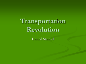 Transportation Revolution United States I