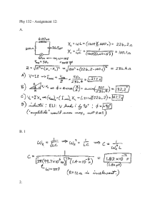 Physics Assignment: AC Circuits, Impedance, Resonance