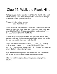 Clue #5: Walk the Plank Hint