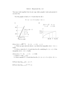 MA111 - Homework Sec. 2.3 as your own.