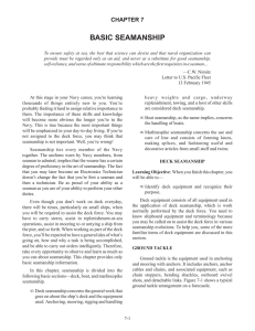 Basic Seamanship: Deck Equipment & Procedures