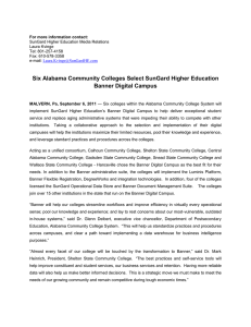 Six Alabama Community Colleges Select SunGard Higher Education Banner Digital Campus