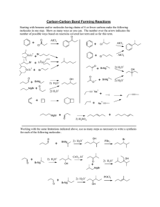 Carbon-Carbon Bond Forming Reactions