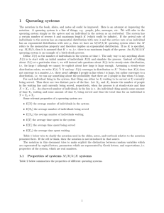 1 Queueing systems