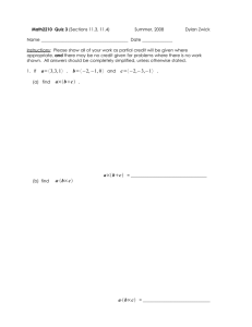 Math2210  Quiz 3 Name ________________________________________  Date ______________