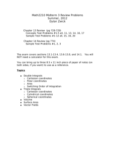 Math2210 Midterm 3 Review Problems Summer, 2012 Dylan Zwick