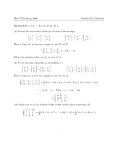Math 2270 Spring 2004 Homework 18 Solutions Section 6.3