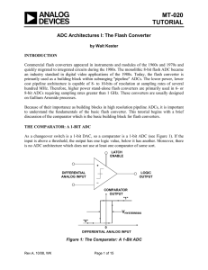 MT-020 TUTORIAL  ADC Architectures I: The Flash Converter