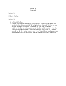 Lecture 19 Homework Problem 19.1 Problem 19.2