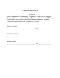 Senior Project Requirement Form