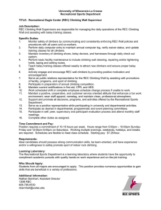 University of Wisconsin-La Crosse Recreational Sports Department