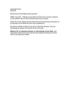 Associated Press 04-02-06  Bones found at Iowa State will be examined