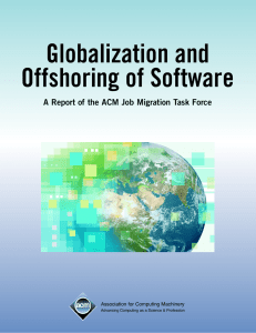 Globalization and Offshoring of Software Association for Computing Machinery