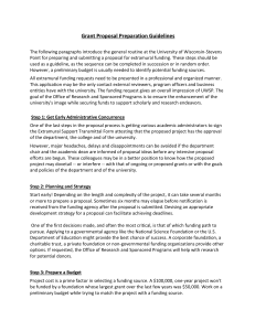 Grant Proposal Preparation Guidelines