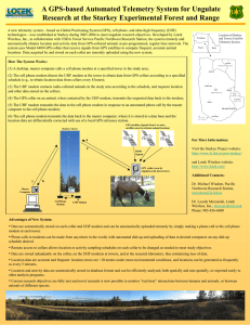 A GPS-based Automated Telemetry System for Ungulate