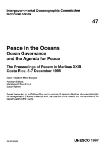Peace  in the  Oceans 47 Ocean  Governance