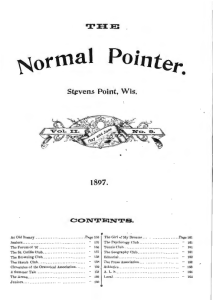 Pointer ~ormal • Si$!vens  Point, Wis.
