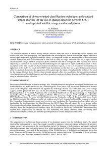 Comparison of object oriented classification techniques and standard