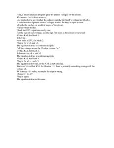 Here, a circuit analysis program gave the branch voltages for... We want to check these answers.
