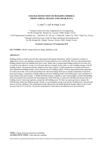 CHANGE DETECTION OF BUILDING MODELS FROM AERIAL IMAGES AND LIDAR DATA