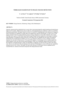 TERRASAR-X BASED MAP TO IMAGE CHANGE DETECTION