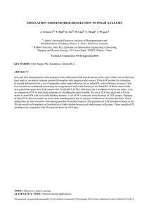 SIMULATION ASSISTED HIGH-RESOLUTION PS-INSAR ANALYSIS