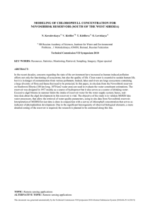 MODELING OF CHLOROPHYLL CONCENTRATION FOR