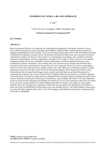 FLOODING OF CITIES: A RS AND APPROACH