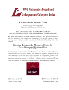 A Collection of Student Talks The Adventures of a Statistical Consultant