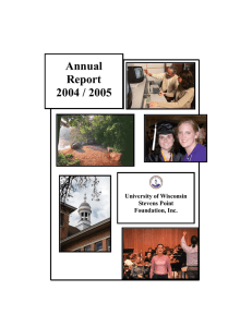 Annual Report 2004 / 2005 University of Wisconsin
