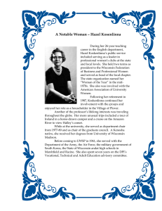 A Notable Woman – Hazel Kosenlinna