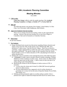 UW-L Academic Planning Committee Meeting Minutes
