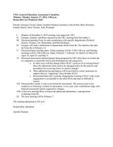 UWL General Education Assessment Committee Room 306 Carl Wimberly Hall