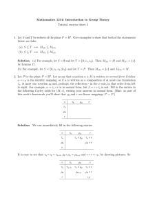 Mathematics 1214: Introduction to Group Theory Tutorial exercise sheet 5