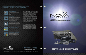 LoaDing Dock eQuiPMent ProDucts BuiLt for safety, reLiaBiLity anD strength