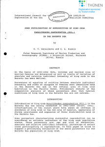 International.Council for CM 1995/K:29 Exploration of the Sea Shellfish Committee