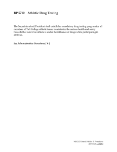 BP 5710  Athletic Drug Testing