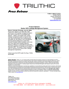 Press  Release  Product Release: Seeker GPS Leakage Management System