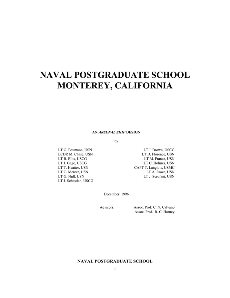 NAVAL POSTGRADUATE SCHOOL MONTEREY, CALIFORNIA