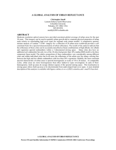 A GLOBAL ANALYSIS OF URBAN REFLECTANCE