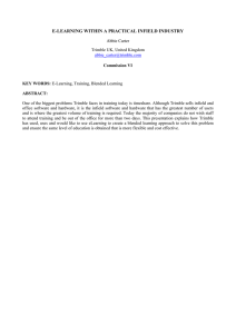 E-LEARNING WITHIN A PRACTICAL INFIELD INDUSTRY
