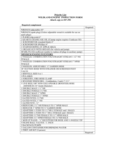 Priority List WILDLAND ENGINE  INSPECTION FORM  Attach copy to OF-296