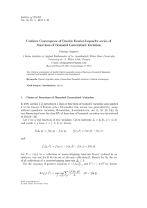 Uniform Convergence of Double Fourier-Legendre series of